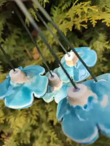 kwiaty ceramiczne 5 szt