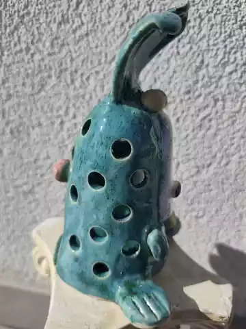 królik ceramiczny lampion