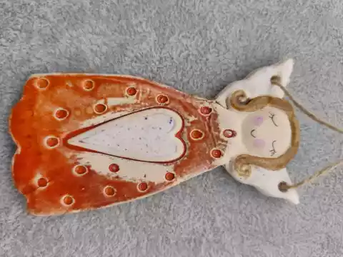 anioł ceramiczny