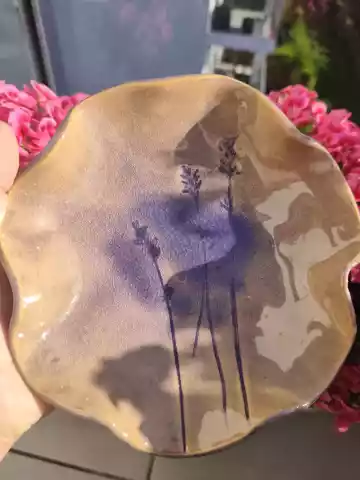 miseczka ceramiczna z lawendą