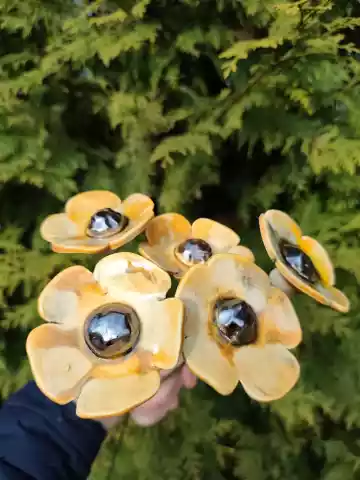 kwiaty ceramiczne 5 szt