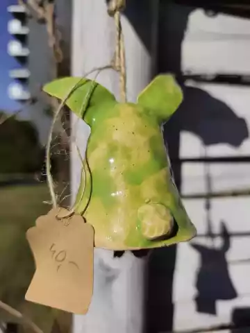dzwonek ceramiczny zając