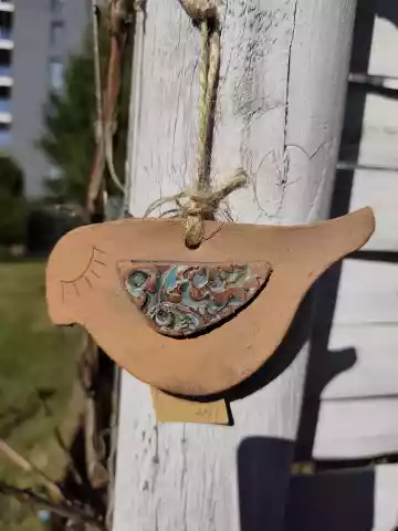ptaszek ceramiczny zawieszka
