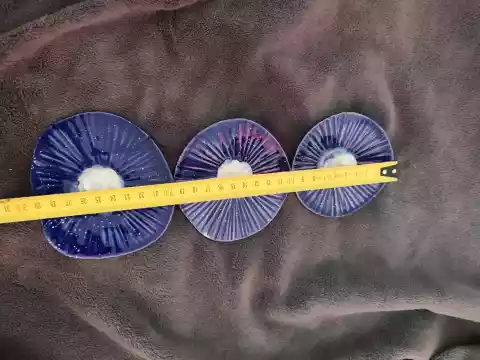 Kwiaty ceramiczne 3szt na drewnianych kijkach