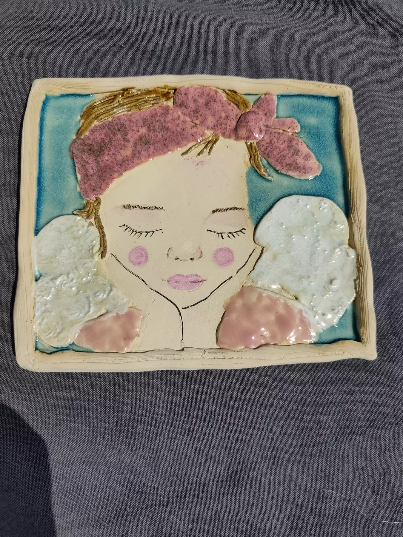 anioł ceramiczny