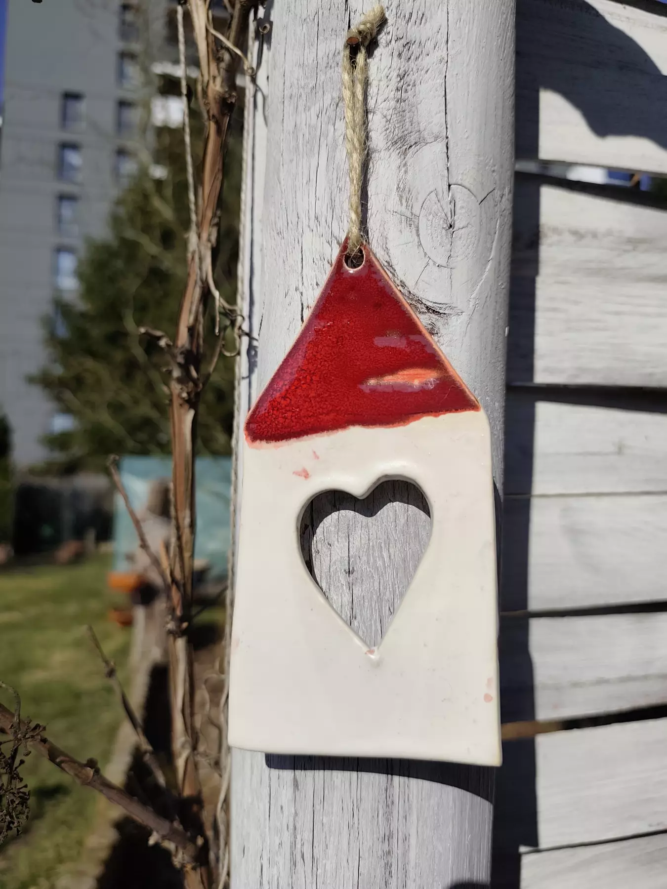 domek ceramiczny zawieszka