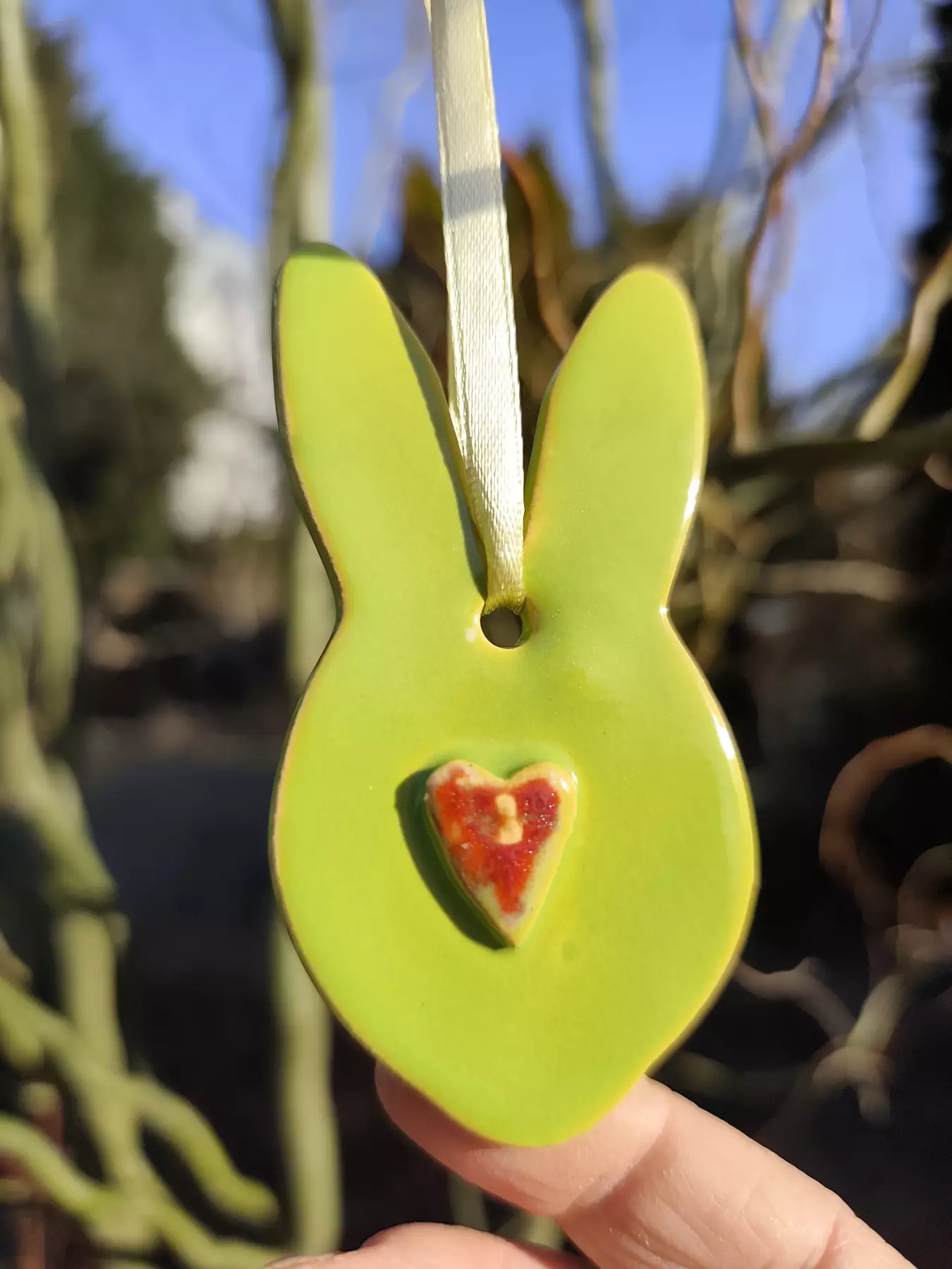 królik ceramiczny zawieszka