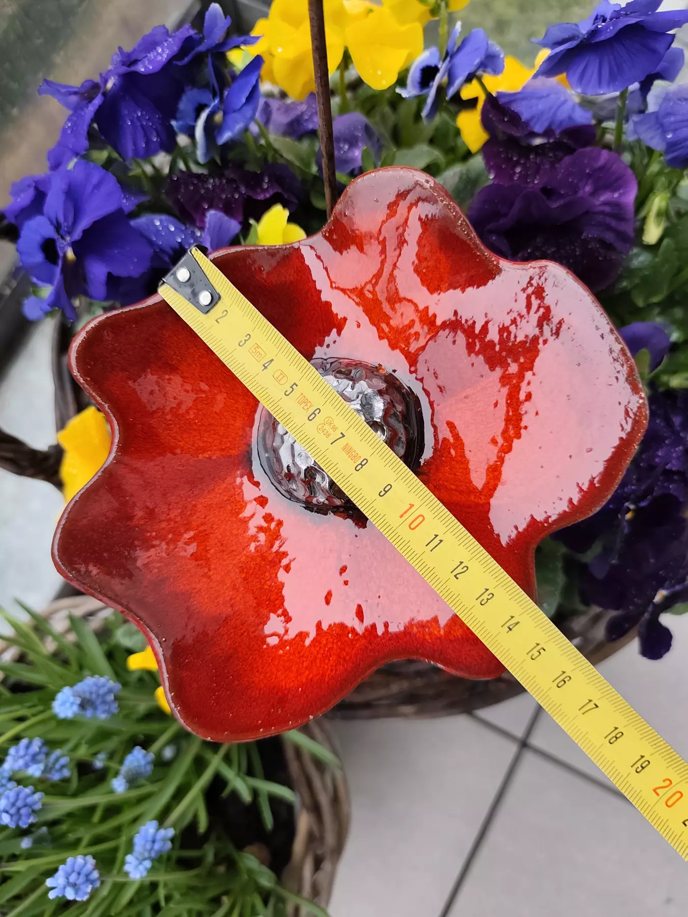 kwiat ceramiczny poidło