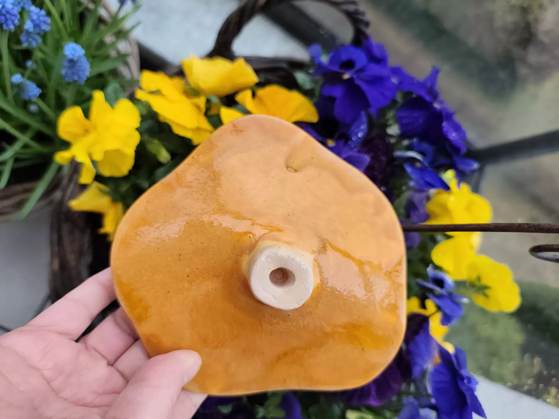 kwiat ceramiczny poidło