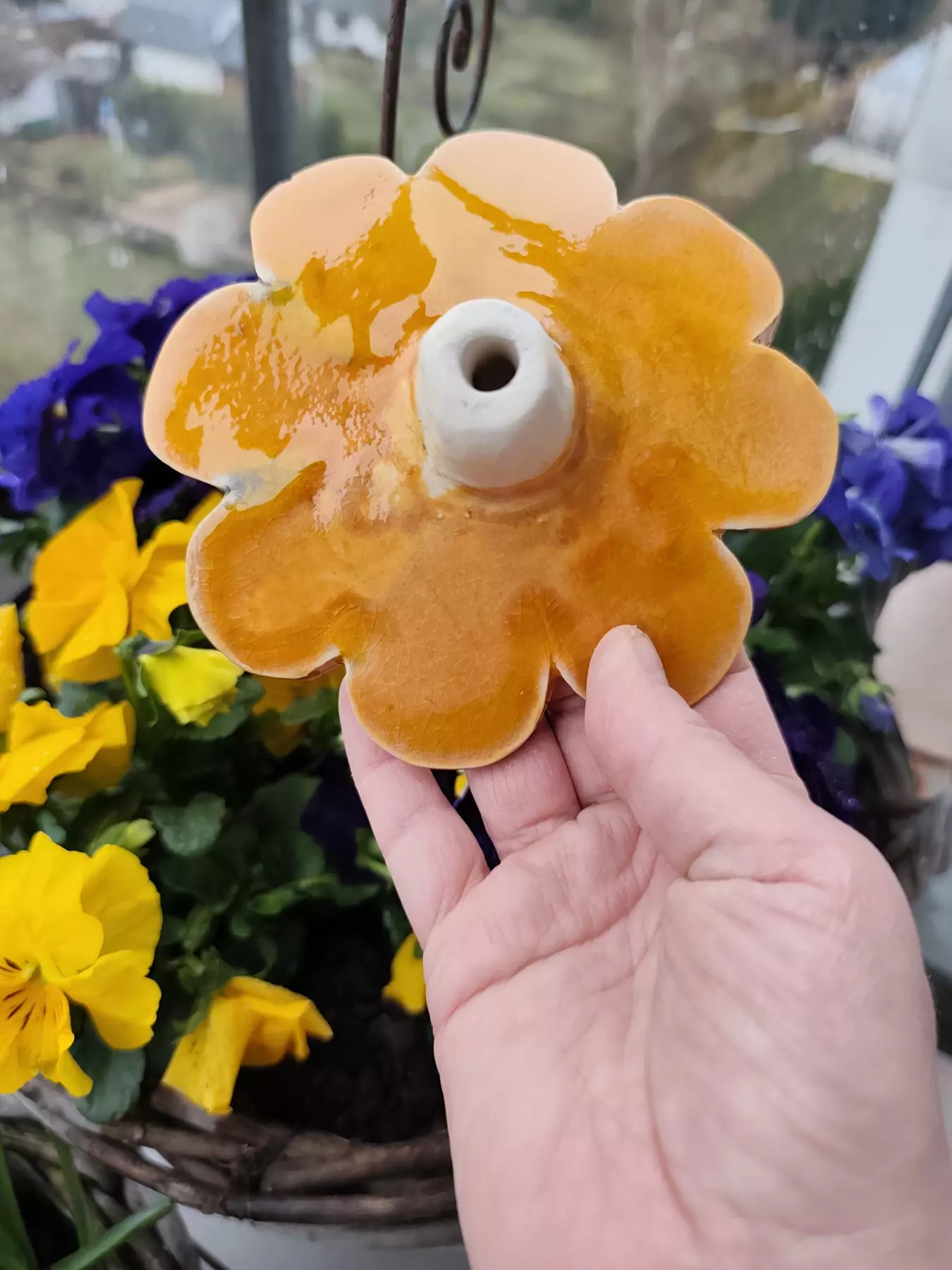 kwiat ceramiczny poidło